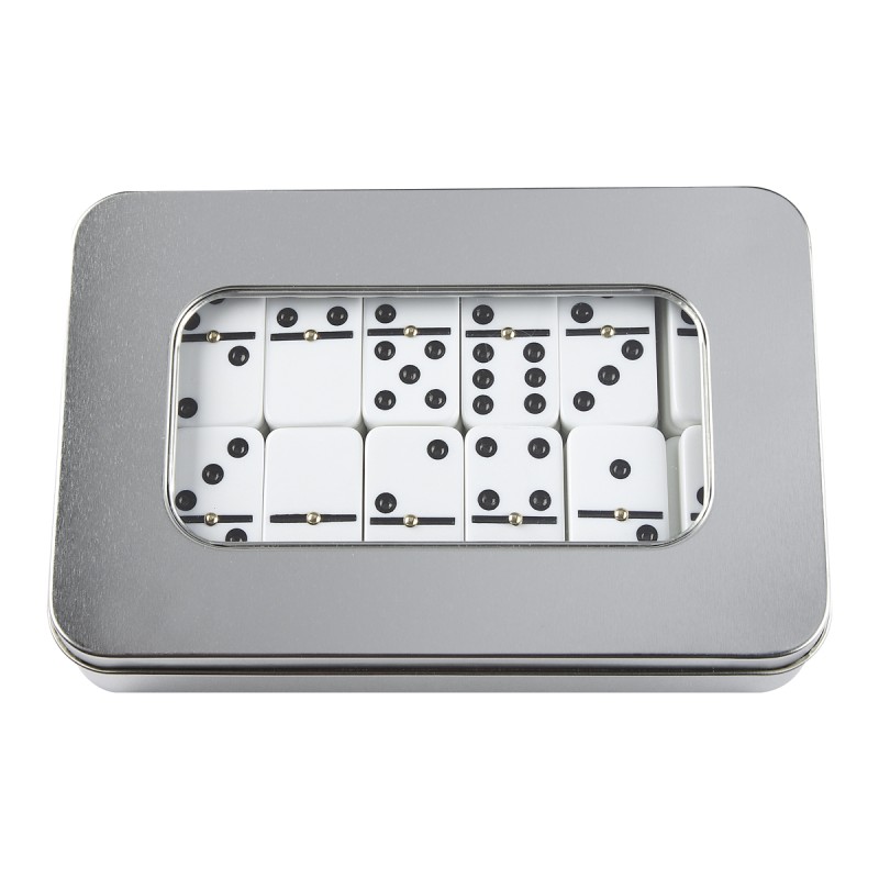 PUBLIGRAFIK DEL SURESTE: JUEGO DE DOMINÓ Incluye estuche de aluminio con 28 piezas.