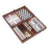 PUBLIGRAFIK DEL SURESTE: MALETÍN NAMIBIA Incluye estuche de madera con juego de ajedrez, backgammon, 2 barajas plastificadas y d