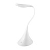 PUBLIGRAFIK DEL SURESTE: LÁMPARA DE ESCRITORIO SWAN 12 LEDS. Cuello flexible y ajustable. Funciona con baterías y con cable USB.