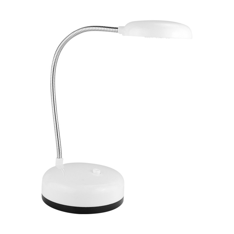 PUBLIGRAFIK DEL SURESTE: LÁMPARA DE ESCRITORIO TAUBER 5 LEDS con cuello flexible y ajustable. Baterías no incluidas (3 pilas AA)