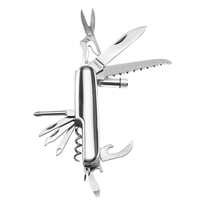 PUBLIGRAFIK DEL SURESTE: NAVAJA COLVILLE 1 LED y 11 funciones. Incluye 3 baterías de botón y funda.