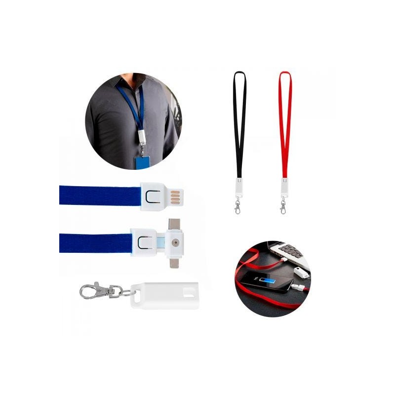 PUBLIGRAFIK DEL SURESTE: CABLE COLLAN Incluye conectores USB, tipo C y conector 2 en 1 micro USB/8