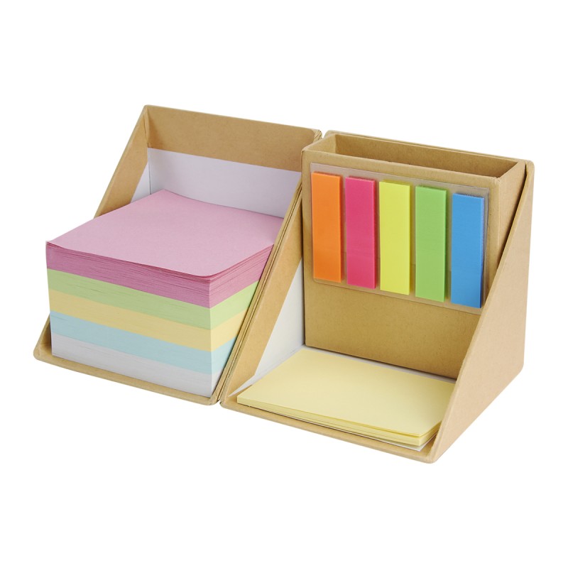 PUBLIGRAFIK DEL SURESTE: PORTA NOTAS ANSER Incluye porta plumas, 500 notas de diferentes colores, 25 notas adheribles amarillas 