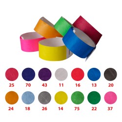 PUBLIGRAFIK DEL SURESTE: PULSERA o BRAZALETE DE TYVEK DE IDENTIFICACION o SEGURIDAD