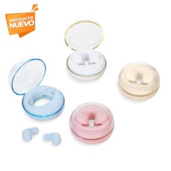 PUBLIGRAFIK DEL SURESTE: AUDÍFONOS GREDZEN con base recargable iluminada con luz LED. Controles integrados touch para llamadas, 