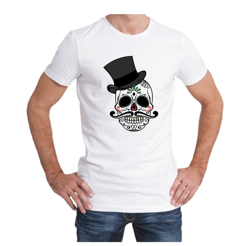 PUBLIGRAFIK DEL SURESTE: PLAYERA CUELLO REDONDO BLANCA CON SUBLIMACIÓN TAMAÑO CARTA AL FENTE PARA CABALLERO