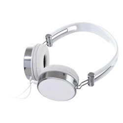 PUBLIGRAFIK DEL SURESTE: AUDÍFONOS MEGA BEAT acojinados ajustables con cable auxiliar entrada de 3.5 mm. Incluye funda individua