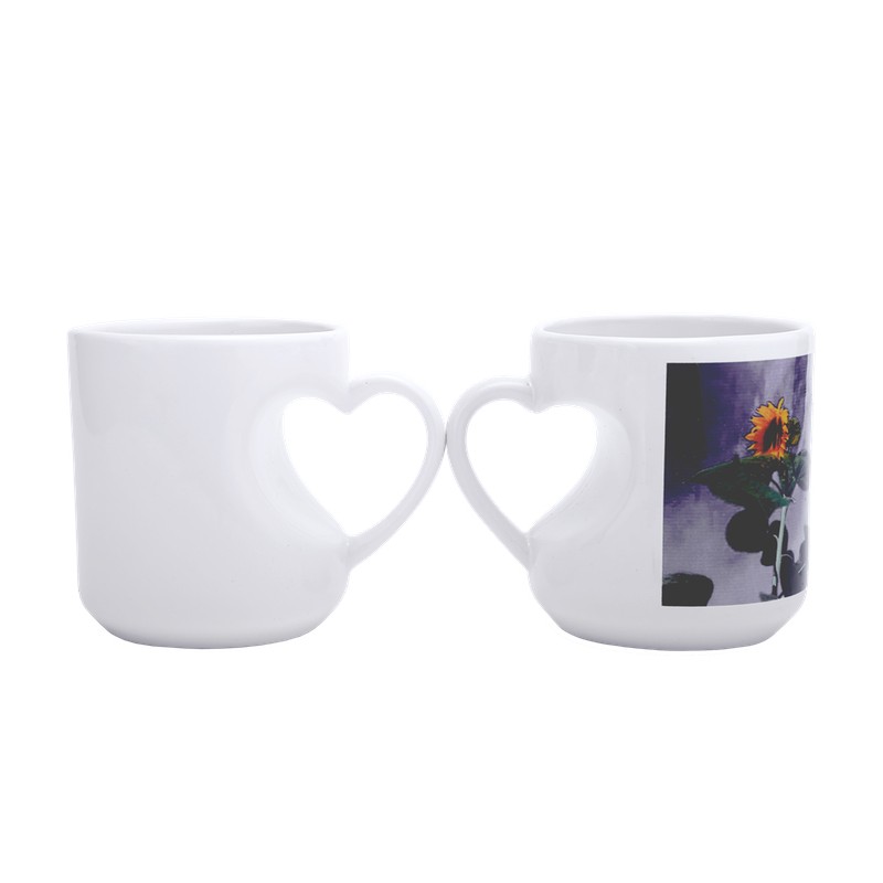 PUBLIGRAFIK DEL SURESTE: TAZA CAIRO CON ASA DE CORAZON DE CERAMICA CON SUBLIMACION FULL COLOR