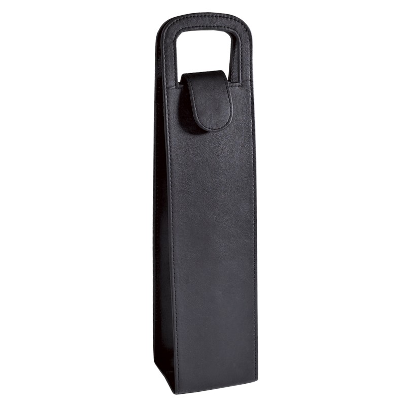 PUBLIGRAFIK DEL SURESTE: ESTUCHE PARA VINOS MOLORI Bolsa curpiel porta botellas con broche metálico imantado