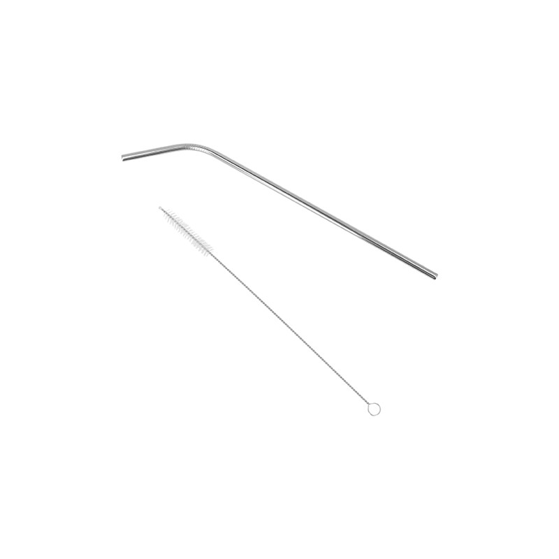 PUBLIGRAFIK DEL SURESTE: POPOTE DE ACERO INOXIDABLE REUTILIZABLE (Incluye cepillo limpiador). CON GRABADO LASER