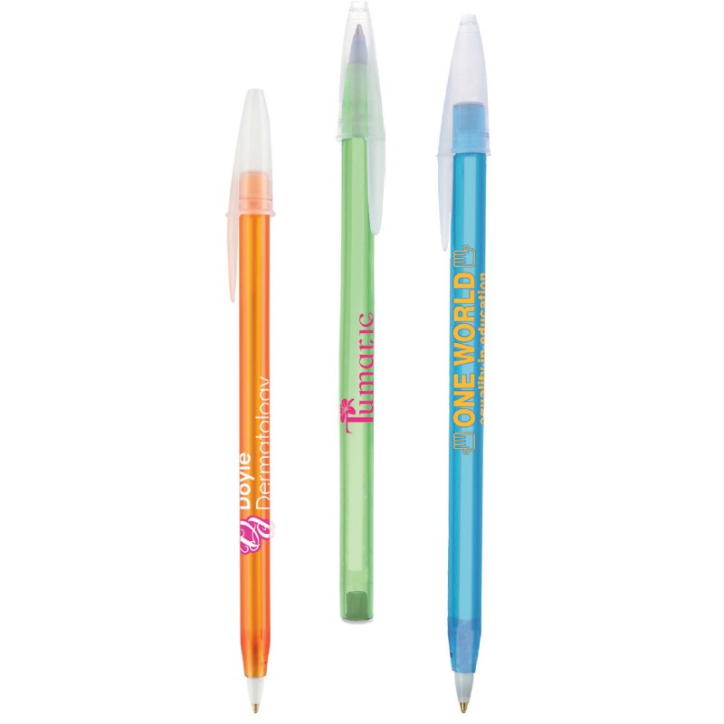 PUBLIGRAFIK DEL SURESTE: BOLIGRAFO ROUND STIC MEXICANO ICE (RSMI)PUNTO MEDIANO