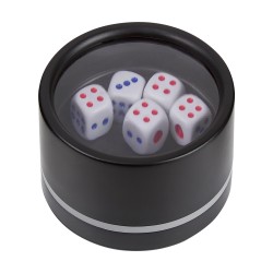 PUBLIGRAFIK DEL SURESTE: CUBILETE CON DESTAPADOR Incluye 5 dados y destapador